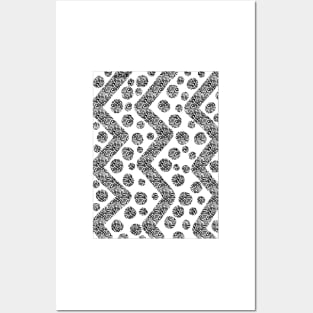 Animal Zig Zag and Dots Posters and Art